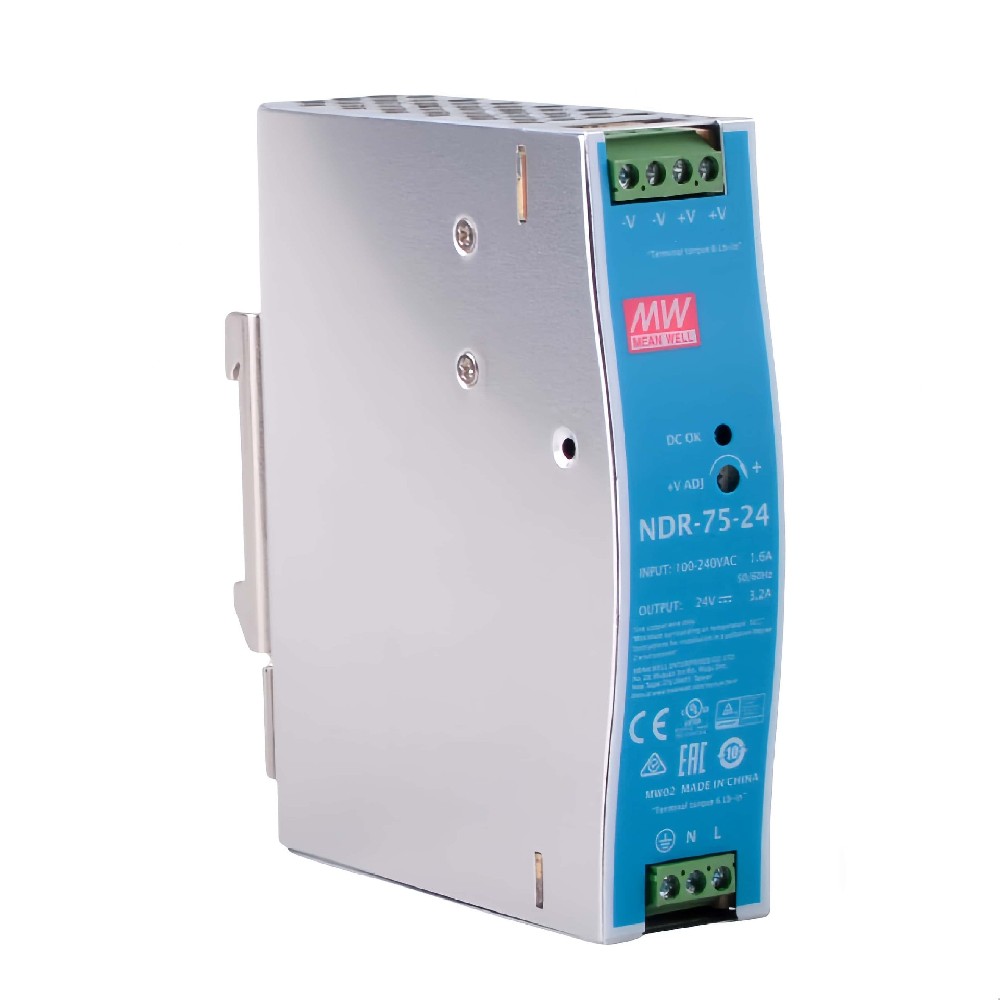 NDR-75-12  75W 工業(yè)用 DIN 導(dǎo)軌型單組輸出電源供應(yīng)器