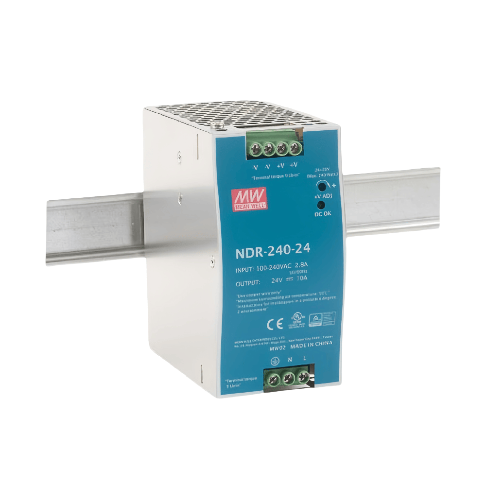 NDR-240-24  240W 工業(yè)用 DIN 導軌型單組輸出電源供應(yīng)器
