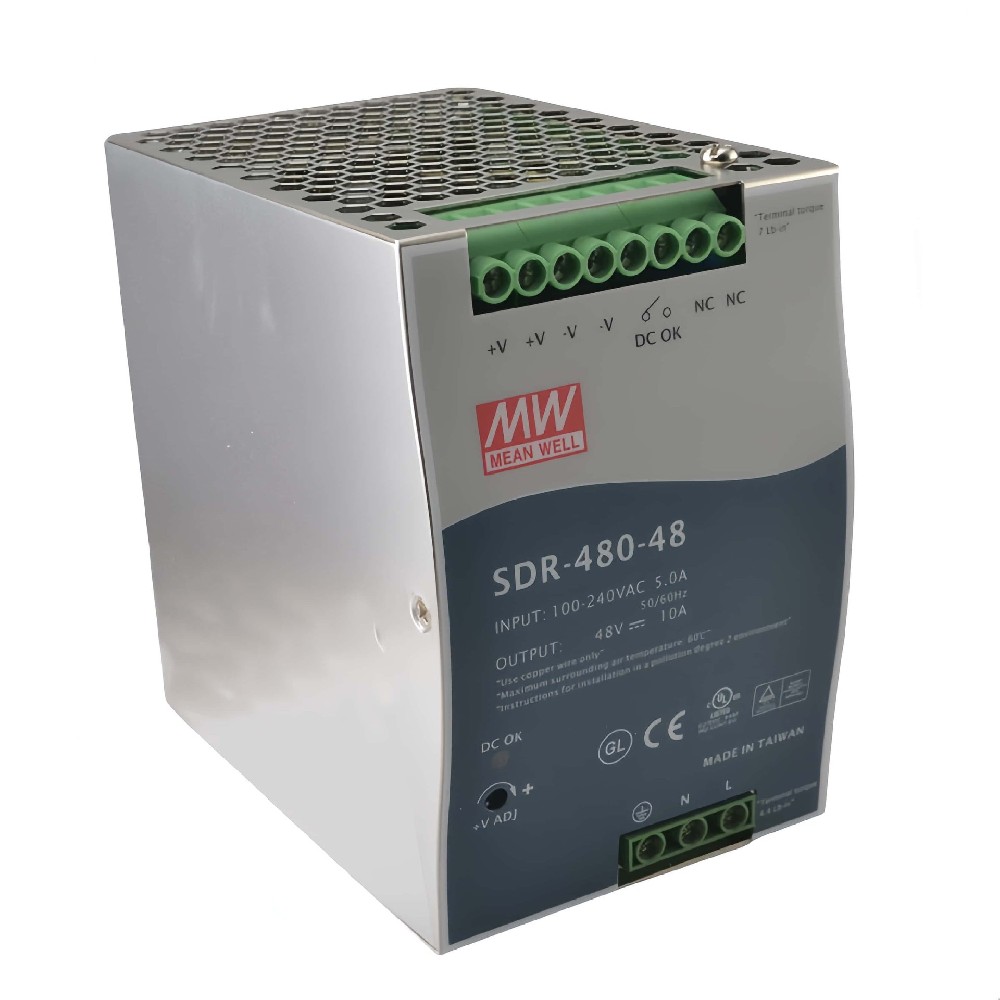 SDR-480-48  導(dǎo)軌開關(guān)電源48v