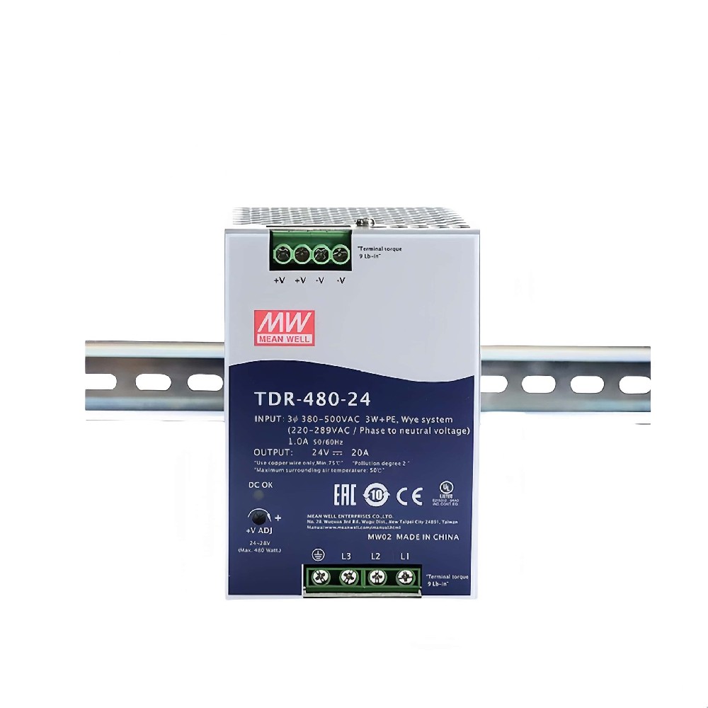 TDR-480-48  經(jīng)濟(jì)薄型三相工業(yè)用導(dǎo)軌型電源供應(yīng)器