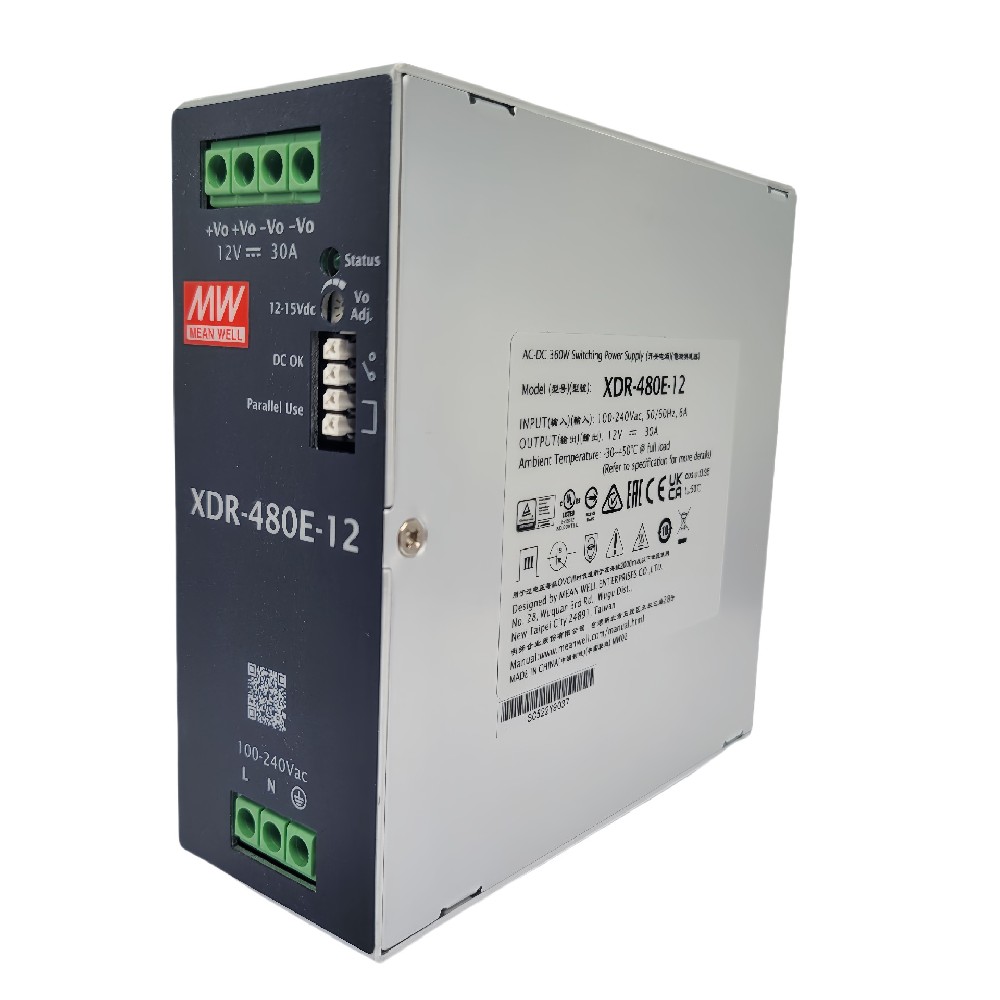 XDR-480E-12  480W AC/DC 經(jīng)濟(jì)型超薄工業(yè) DIN 導(dǎo)軌電源供應(yīng)器