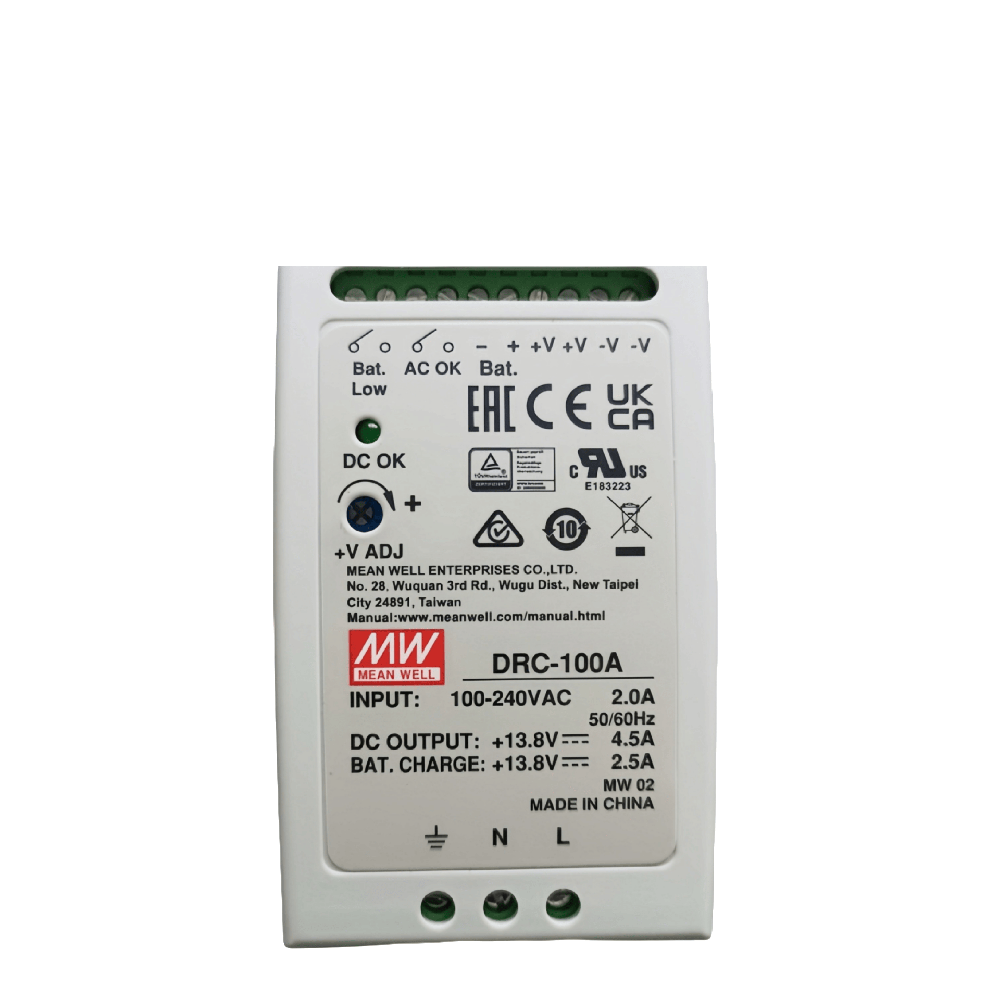 DRC-100B  100W 充電型單組輸出電源（具備 UPS 功能）