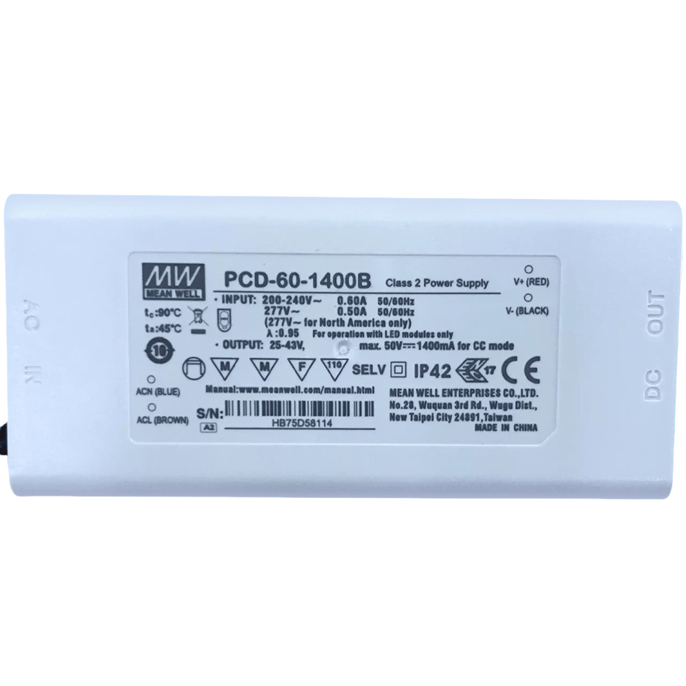 PCD-60-1400B  直流led恒流驅(qū)動電源