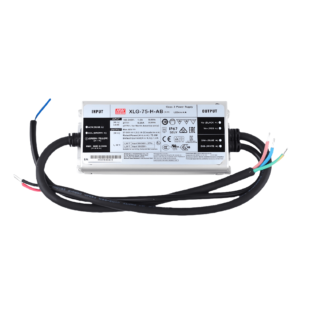 XLG-75-12  75W 恒功率 / 恒壓 + 恒流 LED 驅(qū)動器