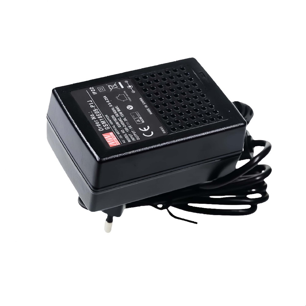 GSM18E05-P1J  18W 壁掛式 AC-DC 綠色醫(yī)療型適配器