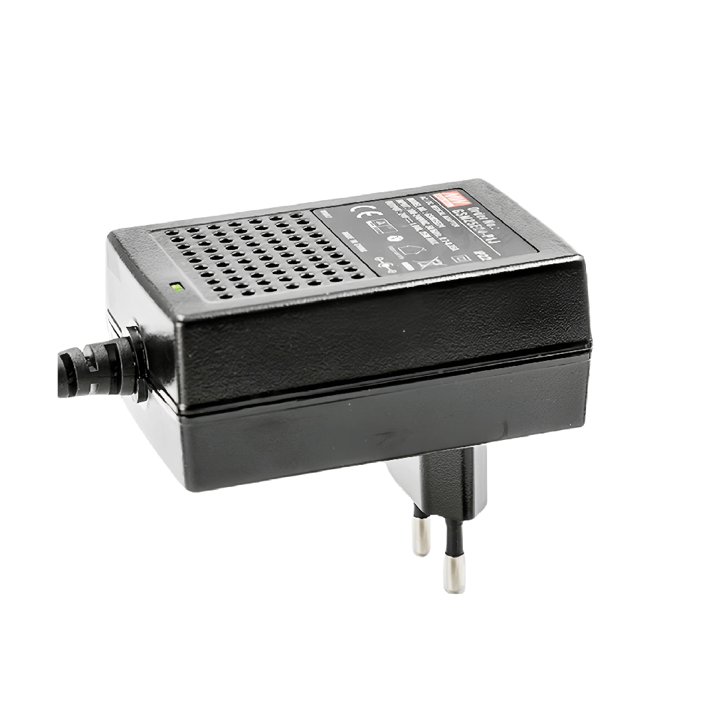 GSM25E05-P1J  25W 壁掛式 AC-DC 綠色醫(yī)療型適配器