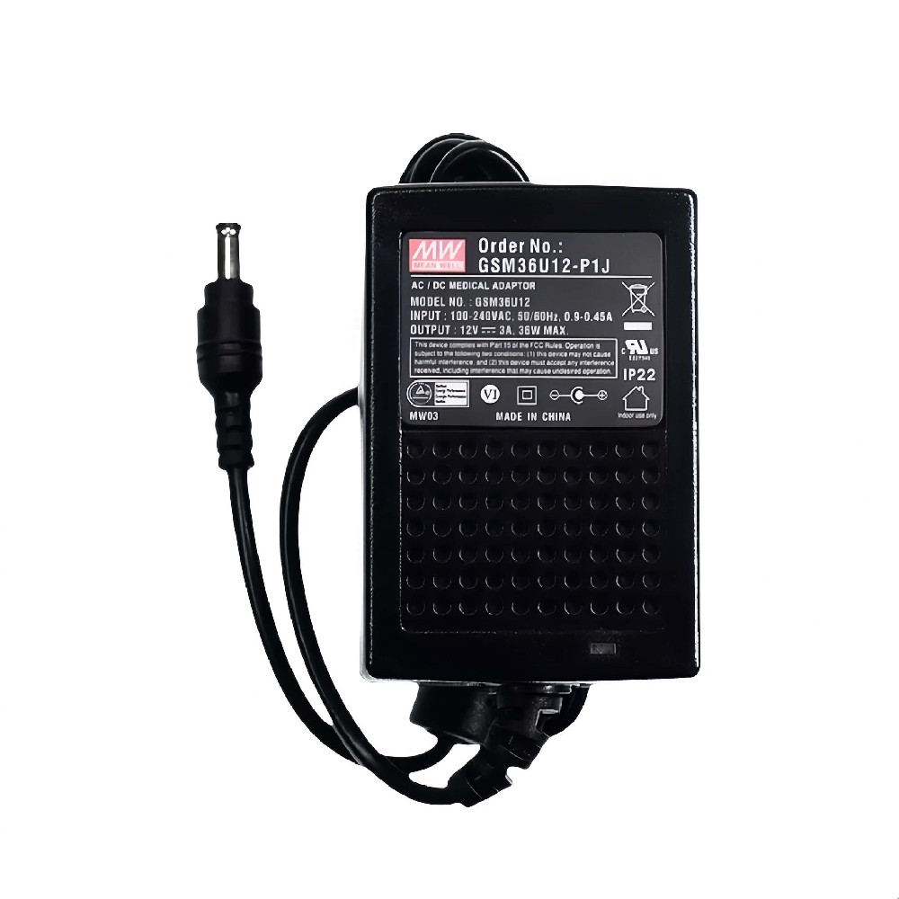 GSM36U48-P1J  壁掛式 AC-DC 綠色醫(yī)療型適配器